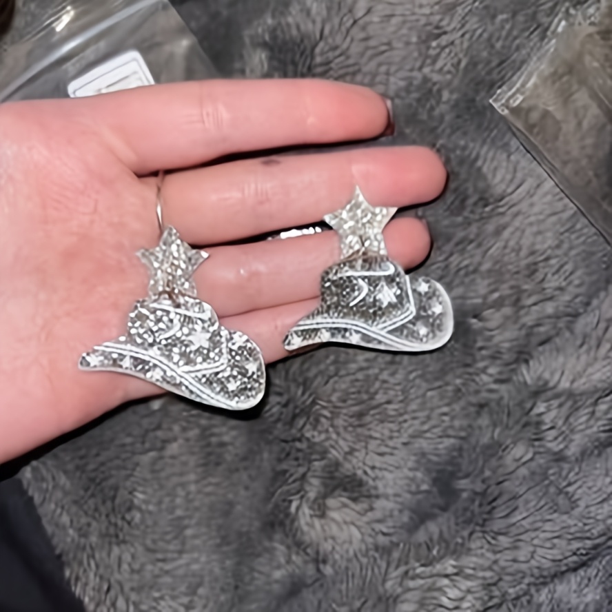 Star-Shaped Hat Earrings for Parties & Festivals